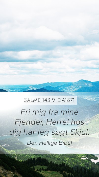 Salme 143:9 DA1871 Bible Verse Image