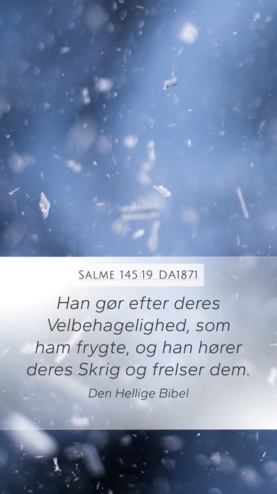 Salme 145:19 DA1871 Bible Verse Image