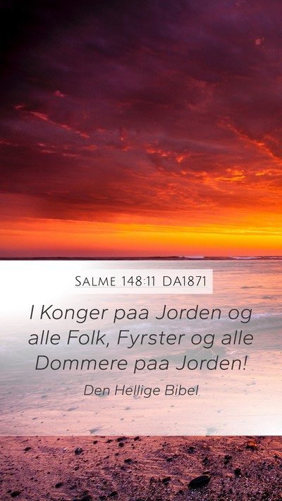 Salme 148:11 DA1871 Bible Verse Image