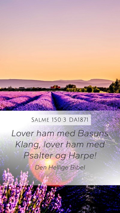 Salme 150:3 DA1871 Bible Verse Image