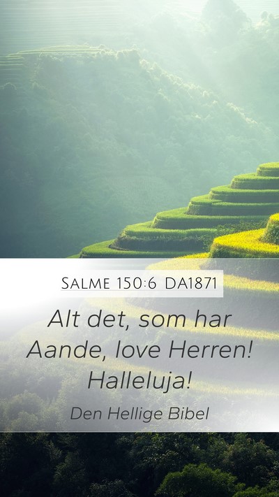 Salme 150:6 DA1871 Bible Verse Image
