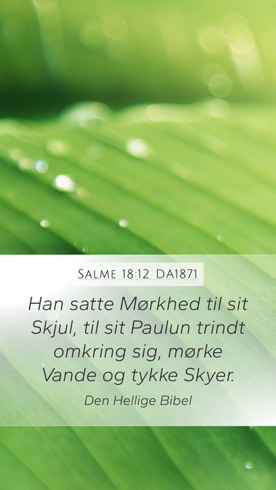Salme 18:12 DA1871 Bible Verse Image