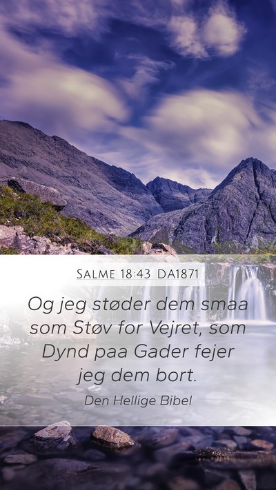Salme 18:43 DA1871 Bible Verse Image