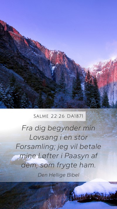 Salme 22:26 DA1871 Bible Verse Image