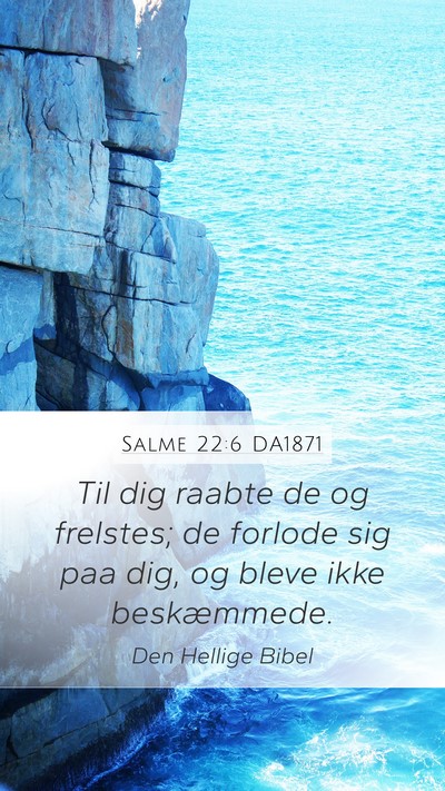 Salme 22:6 DA1871 Bible Verse Image