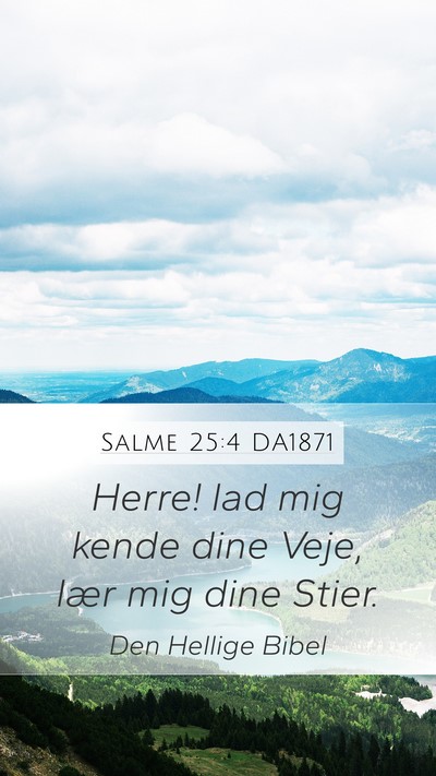 Salme 25:4 DA1871 Bible Verse Image