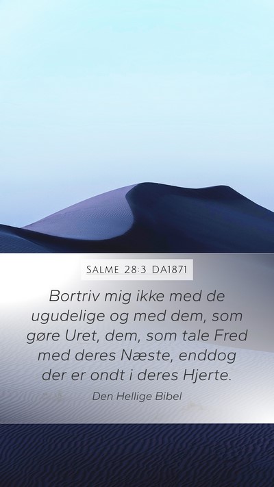 Salme 28:3 DA1871 Bible Verse Image