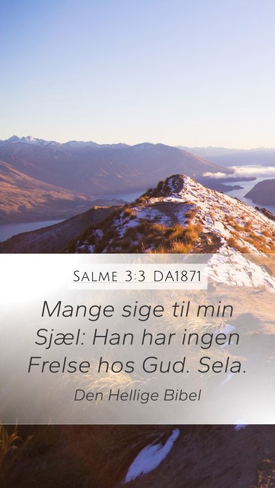 Salme 3:3 DA1871 Bible Verse Image