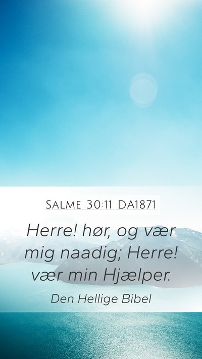 Salme 30:11 DA1871 Bible Verse Image