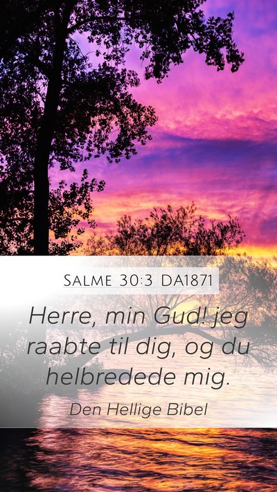 Salme 30:3 DA1871 Bible Verse Image