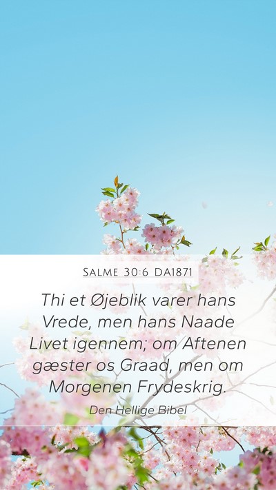 Salme 30:6 DA1871 Bible Verse Image