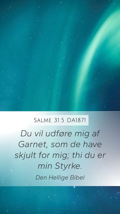 Salme 31:5 DA1871 Bible Verse Image