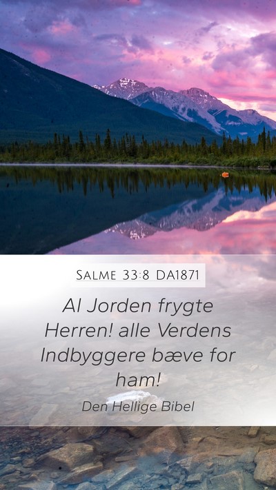 Salme 33:8 DA1871 Bible Verse Image