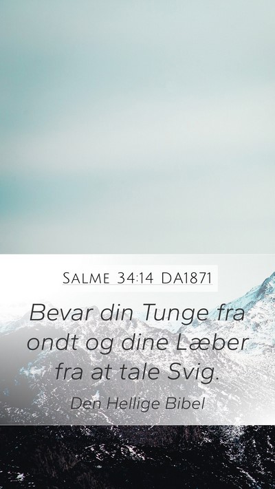 Salme 34:14 DA1871 Bible Verse Image