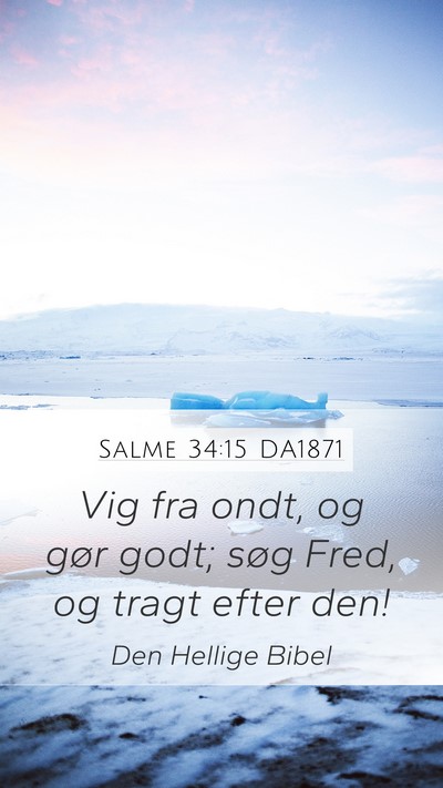 Salme 34:15 DA1871 Bible Verse Image