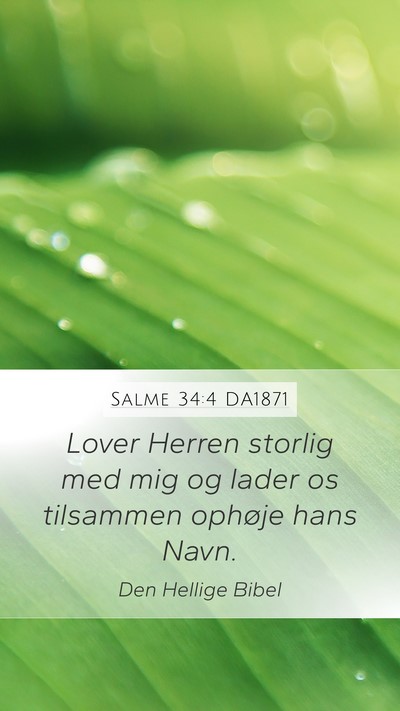Salme 34:4 DA1871 Bible Verse Image