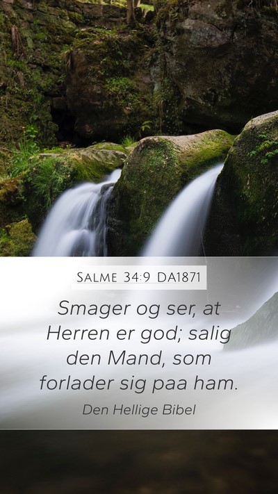 Salme 34:9 DA1871 Bible Verse Image