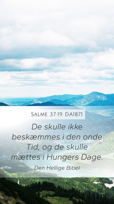 Salme 37:19 DA1871 Bible Verse Image
