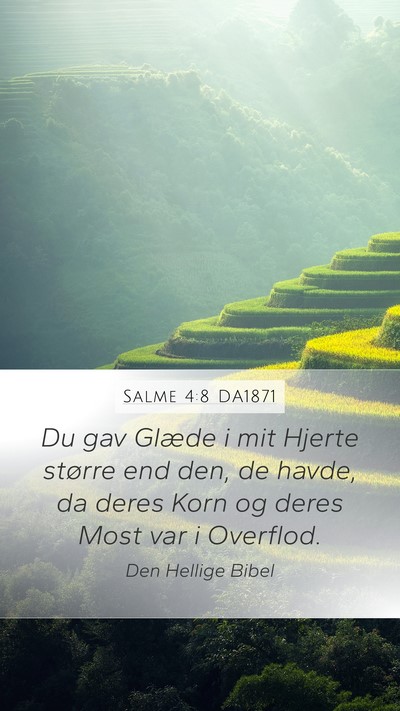 Salme 4:8 DA1871 Bible Verse Image