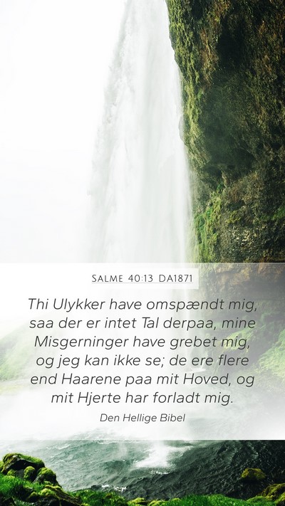 Salme 40:13 DA1871 Bible Verse Image