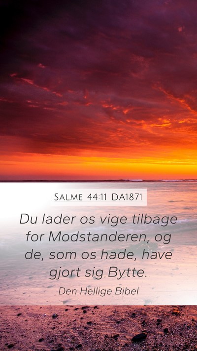 Salme 44:11 DA1871 Bible Verse Image