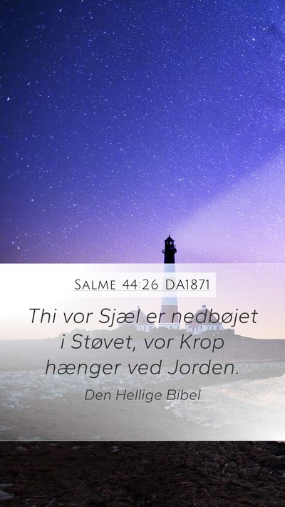 Salme 44:26 DA1871 Bible Verse Image