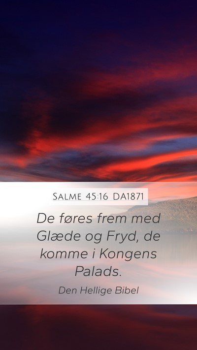 Salme 45:16 DA1871 Bible Verse Image