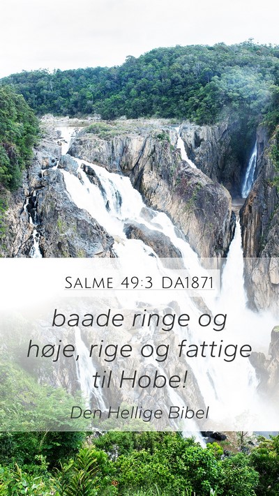 Salme 49:3 DA1871 Bible Verse Image
