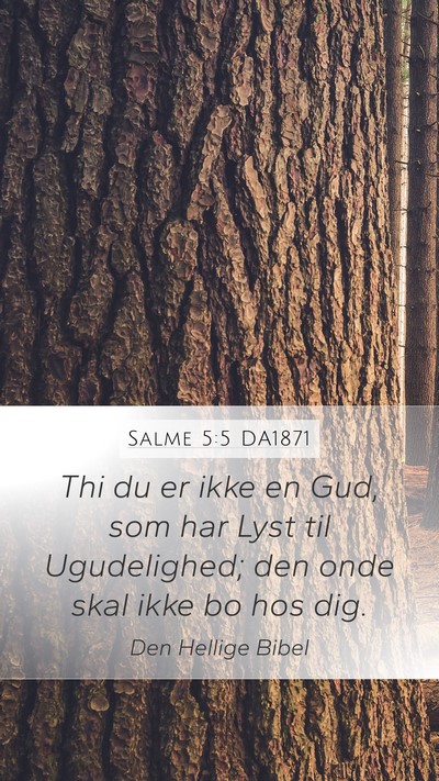 Salme 5:5 DA1871 Bible Verse Image