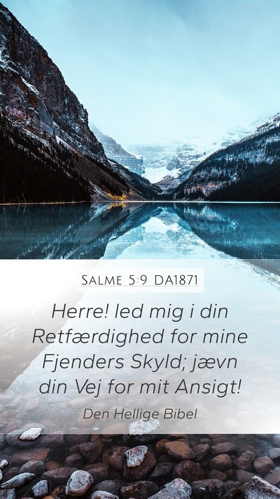 Salme 5:9 DA1871 Bible Verse Image