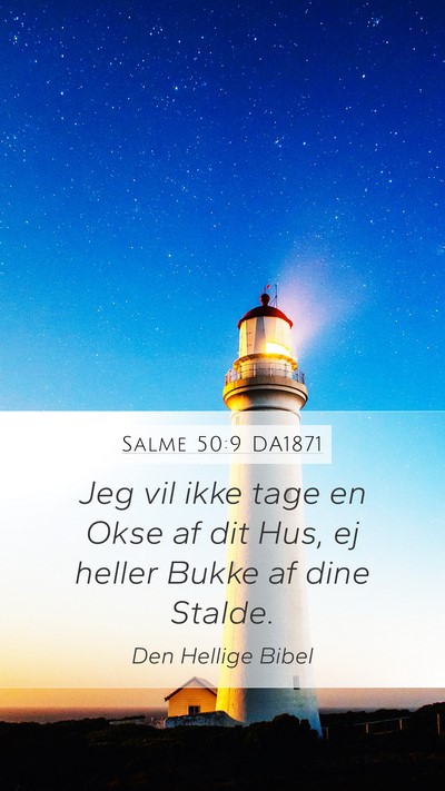 Salme 50:9 DA1871 Bible Verse Image