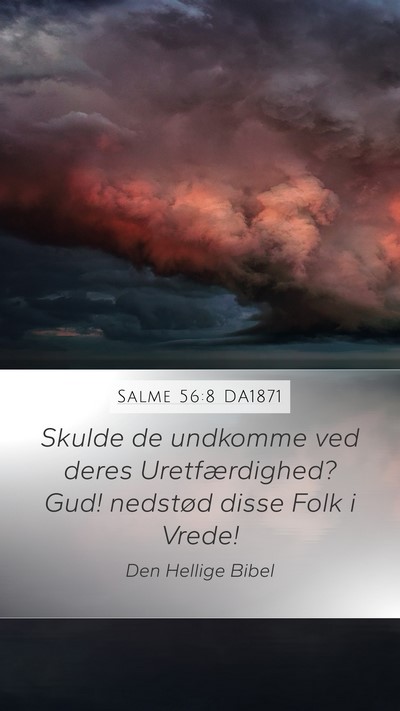 Salme 56:8 DA1871 Bible Verse Image