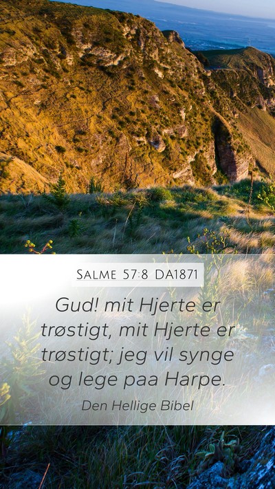 Salme 57:8 DA1871 Bible Verse Image