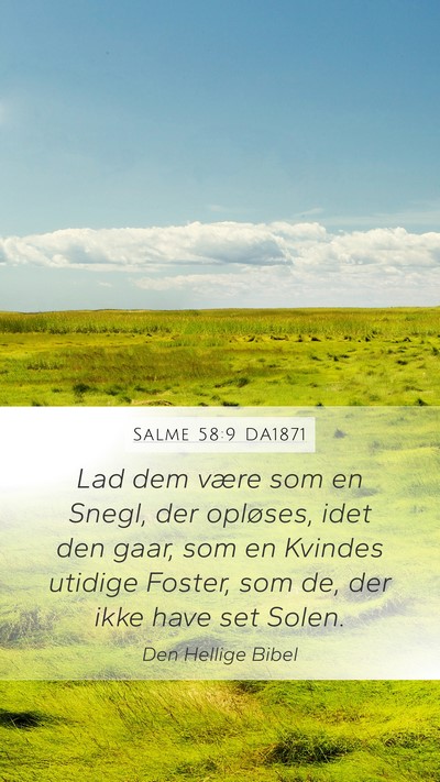 Salme 58:9 DA1871 Bible Verse Image