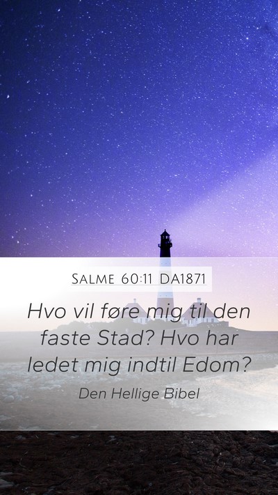 Salme 60:11 DA1871 Bible Verse Image