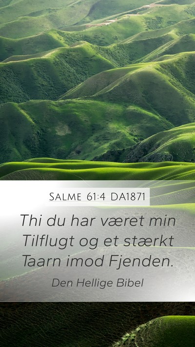 Salme 61:4 DA1871 Bible Verse Image