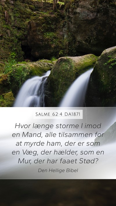 Salme 62:4 DA1871 Bible Verse Image