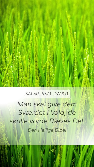 Salme 63:11 DA1871 Bible Verse Image