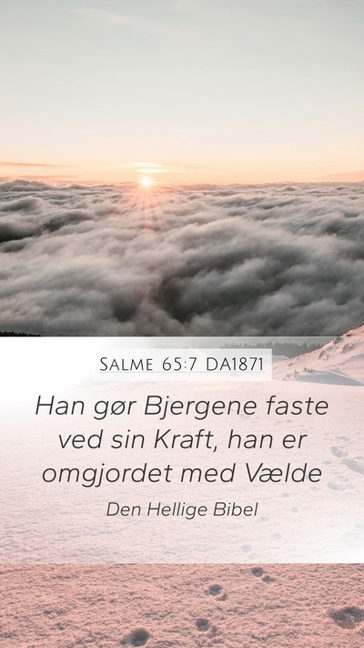 Salme 65:7 DA1871 Bible Verse Image