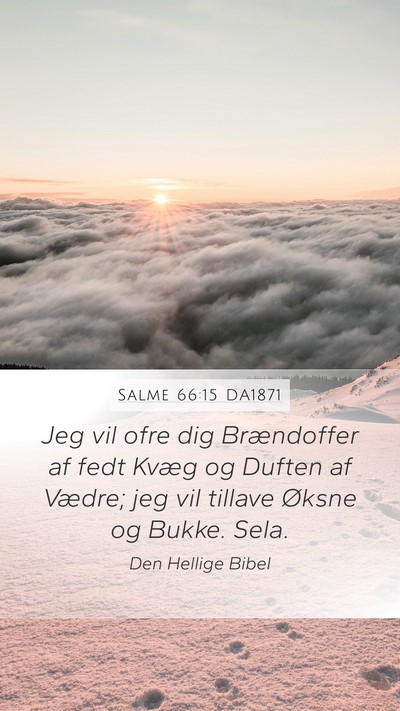 Salme 66:15 DA1871 Bible Verse Image