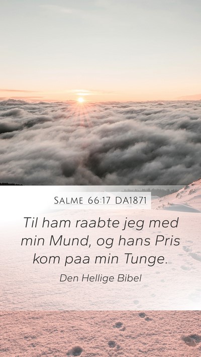 Salme 66:17 DA1871 Bible Verse Image