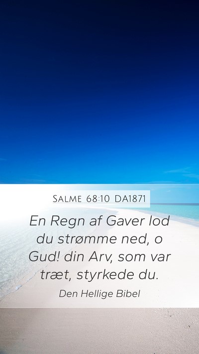 Salme 68:10 DA1871 Bible Verse Image