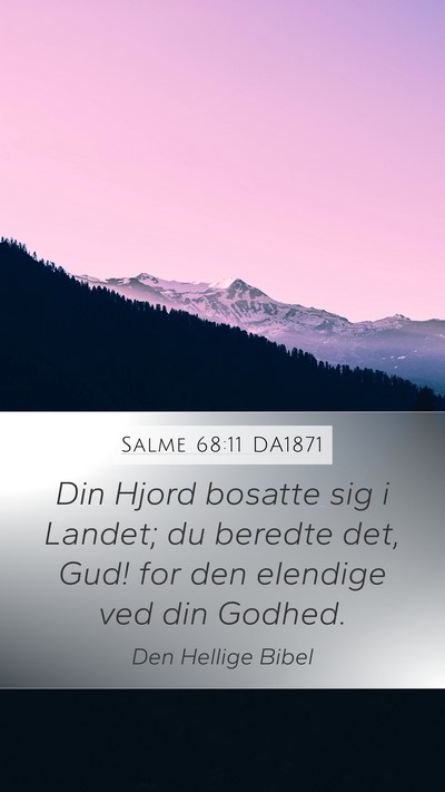 Salme 68:11 DA1871 Bible Verse Image
