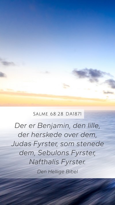Salme 68:28 DA1871 Bible Verse Image