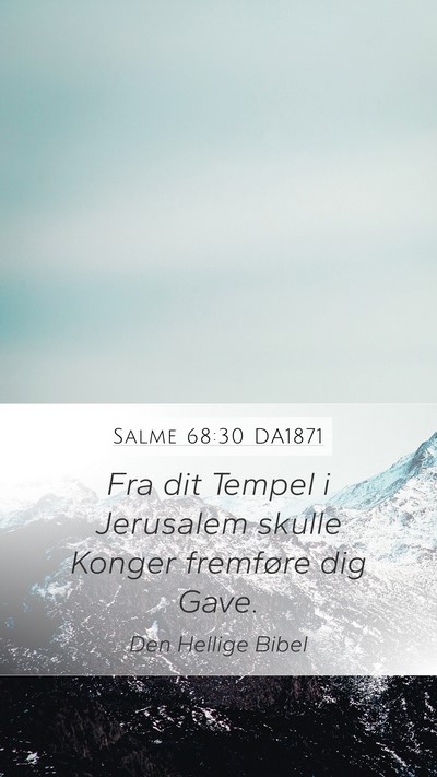 Salme 68:30 DA1871 Bible Verse Image