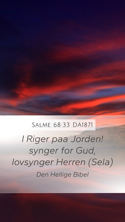 Salme 68:33 DA1871 Bible Verse Image