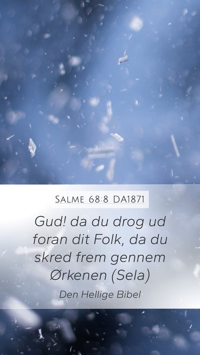 Salme 68:8 DA1871 Bible Verse Image