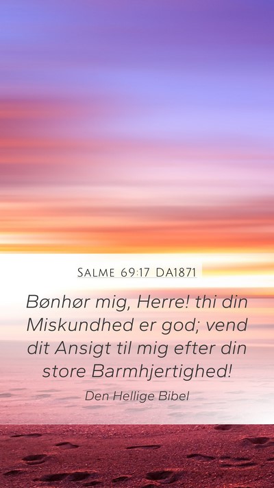 Salme 69:17 DA1871 Bible Verse Image