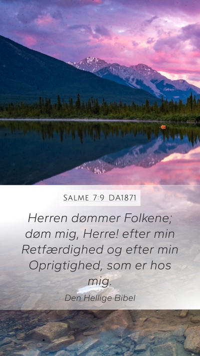 Salme 7:9 DA1871 Bible Verse Image