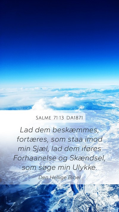 Salme 71:13 DA1871 Bible Verse Image
